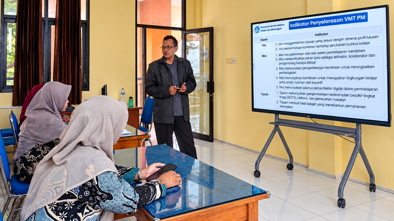 Tingkatkan Mutu Akademik, SMP Islam Al Ummah Gelar Penyelarasan Visi Misi dan Pembelajaran Mendalam Bersama Pengawas Pembina