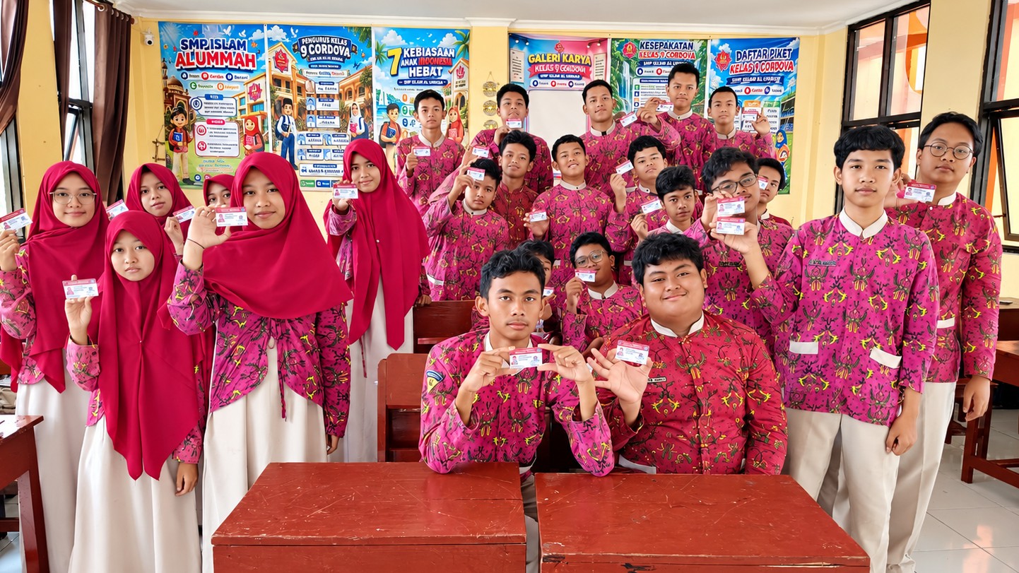 Tertib Administrasi Kepanduan, SMP Islam Al Ummah Terima KTA Pramuka Resmi dari Kwarnas