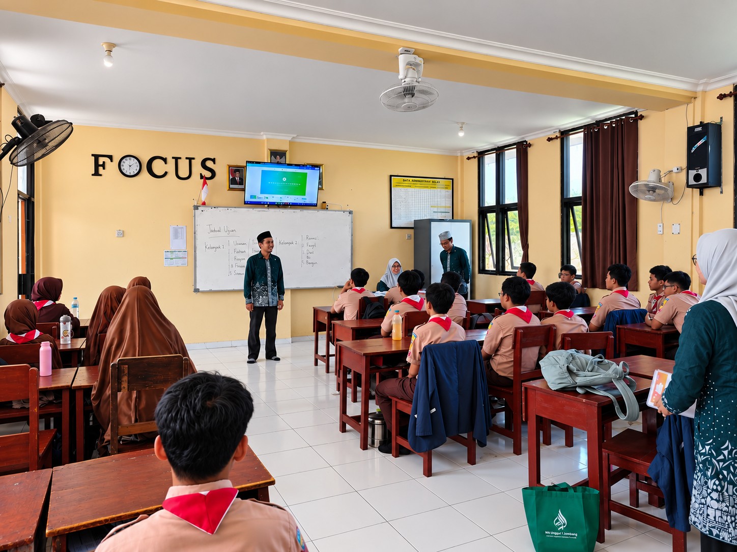 Buka Wawasan Lanjutan Studi, SMP Islam Al Ummah Sambut Sosialisasi SPMB dari MA Unggulan Sabira-IIBS